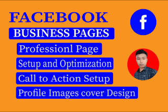 professionally facebook business page create and setup, banner, cover design
