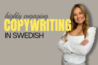 do highly engaging copywriting in swedish