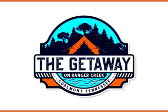 be design travel, adventure, tour, hotel and resort logo