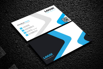 do modern, minimal, luxury, business card and logo design in just 2hrs