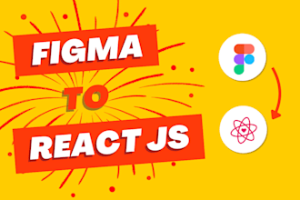 convert PSD, xd, and figma to reactjs responsive bootstrap