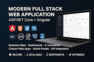 develop, fix, and optimize your asp net core, angular