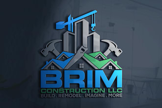 design real estate mortgage property construction logo
