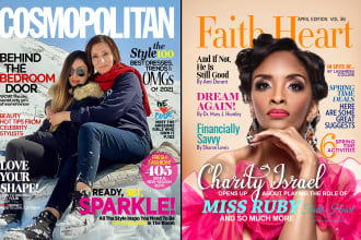 design professional magazine cover