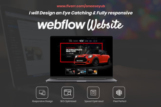custom design and develop your webflow responsive website