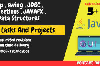 help you in java, oop, swing, data structure, and jdbc tasks and projects