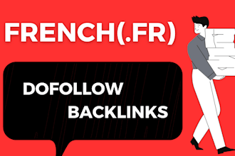 build 60 diversified french dofollow backlinks for safe SEO