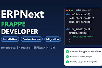 do erpnext installation, customization and migration