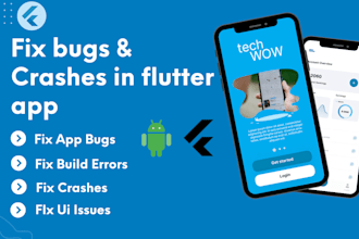 fix flutter app bugs, resolve build errors and crashes