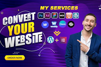 do pixel perfect PSD to wordpress,xd,figma to wordpress conversion