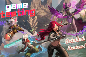 test and review your games , websites and apps