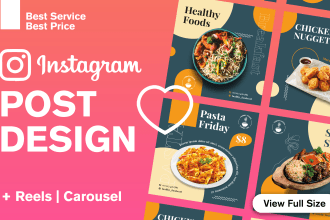 design social media posts for your instagram facebook