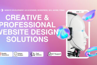 design upgrade or duplicate wordpress wix or shopify website