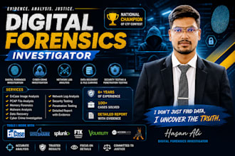 do digital forensics, data recovery, log analysis, and investigation