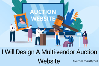 design a multivendor auction website for you on wordpress
