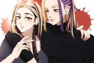 draw you in tokyo revengers style