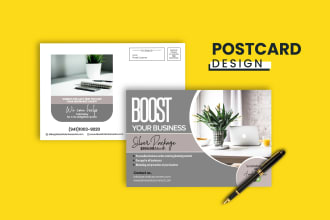design direct mail eddm postcard, professional business flyer