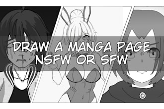 draw a manga page nsfw or sfw for you