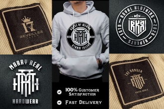 do lettermark urban streetwear fashion monogram clothing brand logo design
