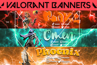 design valorant banner or profile picture