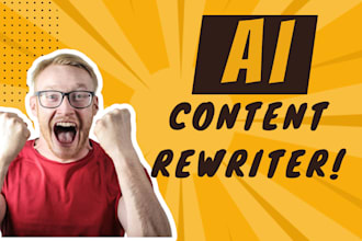rewrite and fact check chatgpt or ai articles, blog content