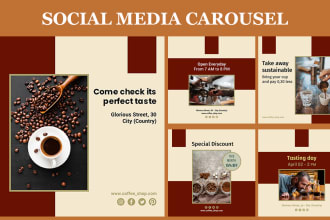 design attractive instagram carousel posts