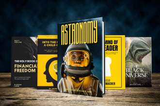 create eye catching 3d book cover mockups for amazon KDP