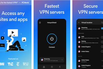 develop fast and secure vpn app, location app, encrypting app for everyone