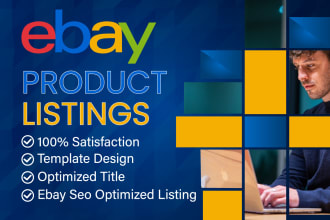 do ebay listing, ebay lister, ebay seo listing, ebay product listing