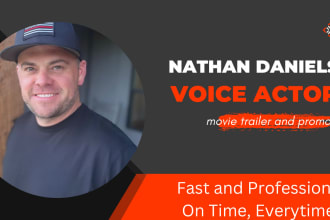 be your professional deep american male narrator voiceover