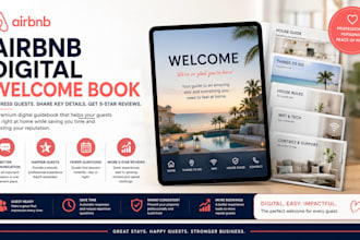 airbnb digital welcome book welcome guide