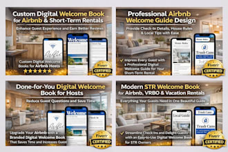 airbnb digital welcome book welcome guide