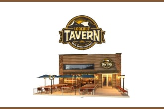 make professional restaurant, bar and night club modern logo