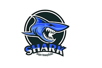 do a high quality shark logo for you with new concept