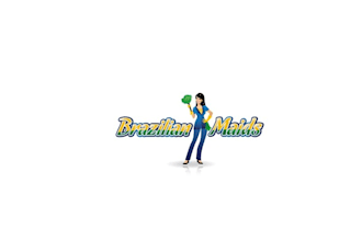 do beautiful brazilian owned house cleaning service logo
