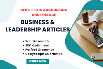 write SEO articles on leadership and business management