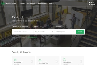 design job board, job posting, recruitment or agency website