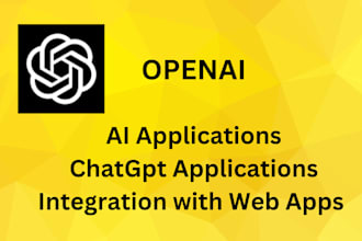 create chatgpt or open ai app or integrate with web applications