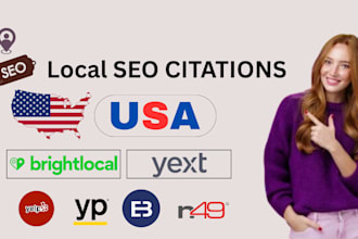 build manual USA local SEO citations from brightlocal and yext