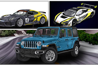 draw vehicle illustration for cars, trucks, and more