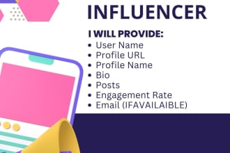research top best instagram influencer data