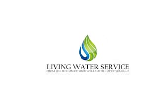 design awesome living water service logo