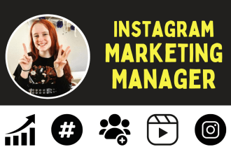be your instagram marketing manager and content creator