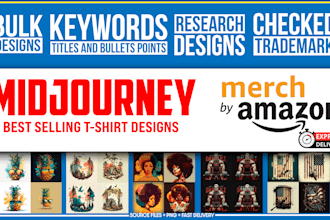 Best Deals!  do merch by amazon niche research midjourney t shirt designs