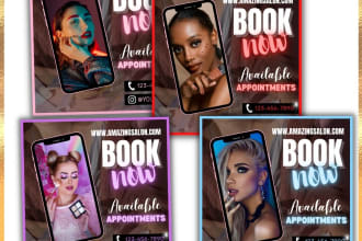create a custom flyer for your beauty, hair, lash business