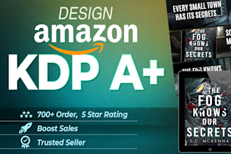 do photoshop editing for amazon KDP a plus content design and listing