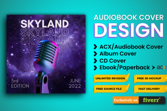 do professional audiobook acx cover or cd, dvd and album cover design