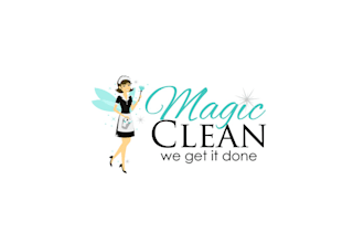 design attractive magic clean logo