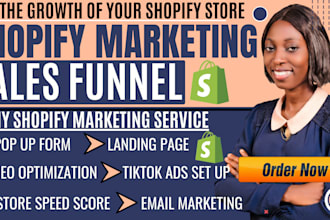 do shopify marketing, shopify promotion, sales funnel to boost shopify sales