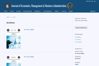install, customize and update open journal systems ojs website